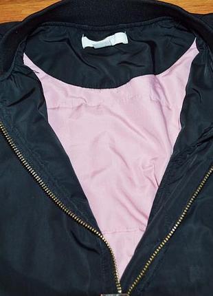 Бомбер чорний h&m 2