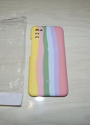Чехол rainbow silicone case для xiaomi poco m3 4