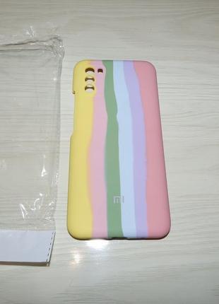 Чехол rainbow silicone case для xiaomi poco m3 5