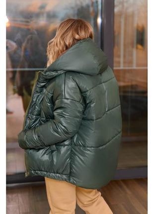 Шикарная зимняя куртка на меху5 фото