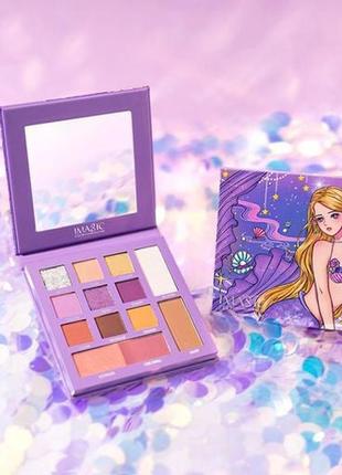 Палетка для макіяжу imagic mermaid face palette, 15.8 г10 фото