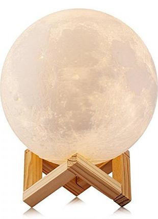 Ночник 3d светильник луна moon touch control 15 см, 5 режимов3 фото