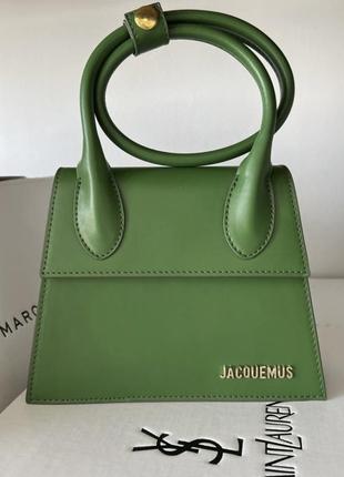 Маленькая женская сумочка / jacquemus new green