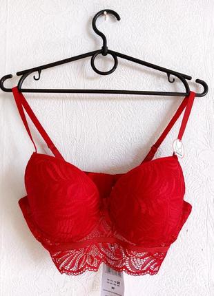 Шикарный широкий бюстгальтер с пуш ап 75с