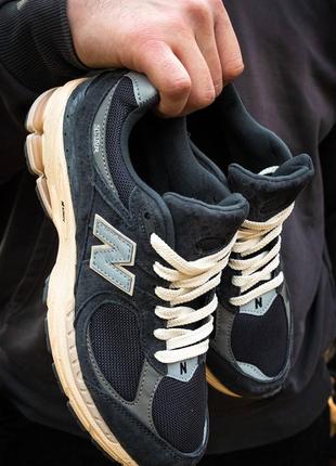 Кроссовки мужские new balance 2002r dark blue9 фото