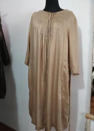 Фирменное натуральное оверсайз платье из вискозы в стиле бохо ( можно беременной)4 фото