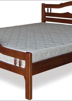 Кровать односпальная с натурального дерева в спальню/детскую тис юлія 2 90*190 сосна