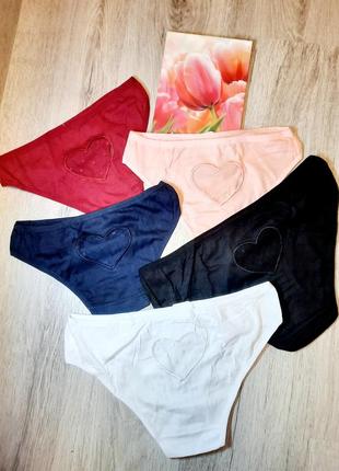 Сердечко❤ззаду, ажур 52 50 48 46 44 42 40 р. трусики бавовна серце ззаду розміри мереживо мереживо труси сексі спідня молодіжна білизна молодіжна, р2 фото