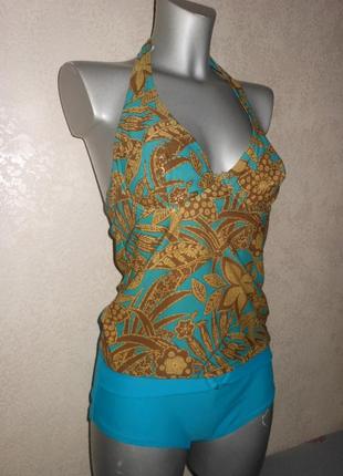 М/12/40 hunkemoller,голландія! бірюза купальник танкіні