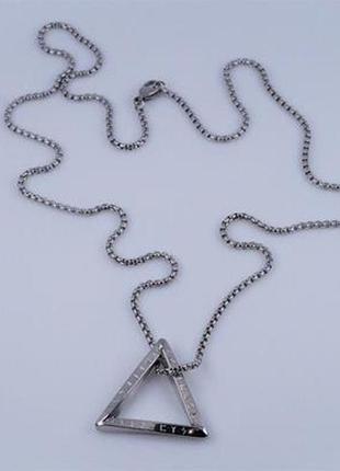 Колье бижутерное "треугольник" (длина 58,0см.) арт. 03370