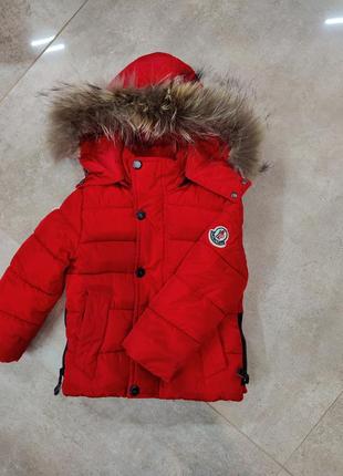 Куртка зимова moncler для хлопчика1 фото