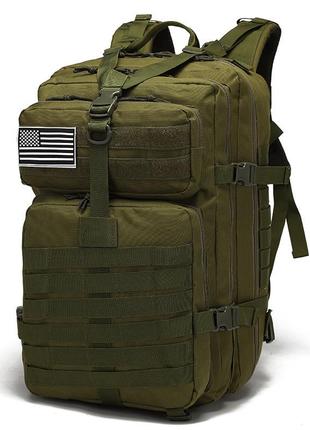 Рюкзак тактичний військовий 35 л 800d зелений олива