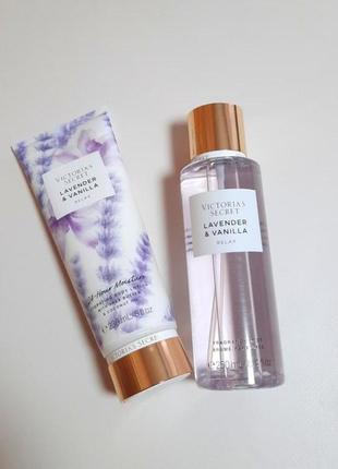 Подарунковий набір спрей+лосйон +пакет вікторія сікрет victoria's secret lavender & vanilla fragrance вікторія сікрет оригінал