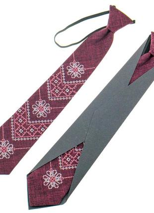 Подростковый вышитый галстук №9251 фото