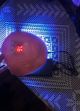 Лампа для маникюра , 18 диодов, 36 вт, работает от powerbank
