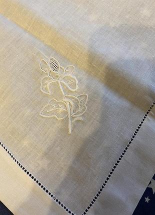 Комплект скатерть и салфетки ручная работа