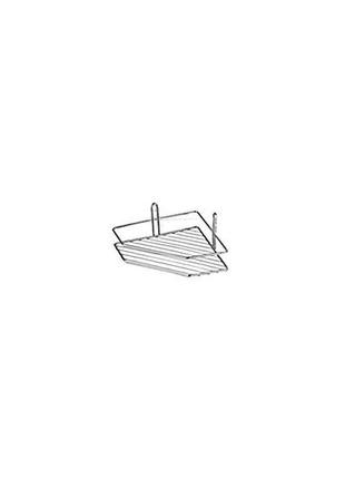 Полиця для ванної fzb — 200 x 200 мм кутова одинарна неіржавка сталь