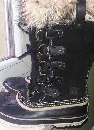 Sorel - зимові шкіряні термо чоботи, черевики1 фото