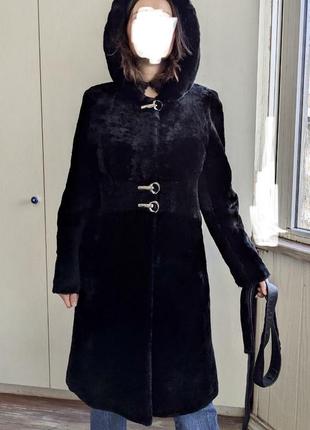 Шуба натуральна мутонова s + чоботи 38 замш в подарунок!