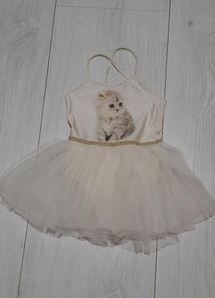 Плаття сарафан-боді з котиком