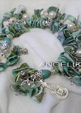 Стильний браслет *перлова серенада*