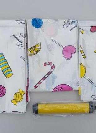 Набор вакуумных пакетов  с рисунком из 5 штук  и насосом ( 3 разных размера) для упаковки и хранения одежды.