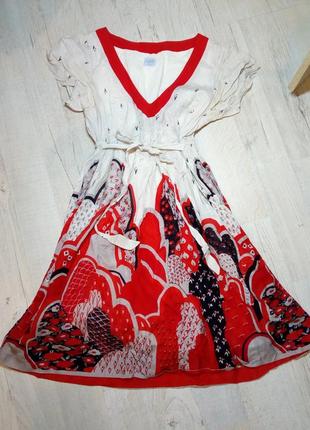 Сукня / платье oasis актуальное фирменное красное серое оригинальное