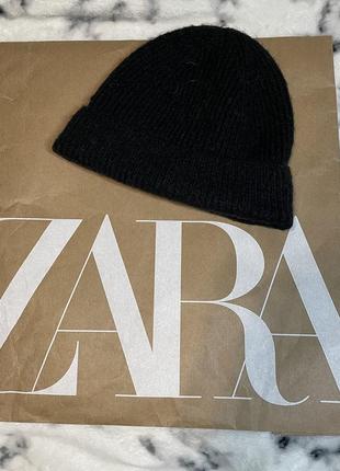 Шапка біні zara чорна