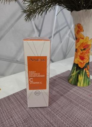 Зволожувальний крем для обличчя "максимальне сяйво", anew avon