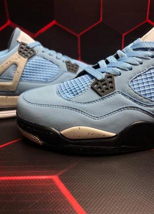 Кроссовки nike air jordan 4 retro se university blue tech grey white (голубой)3 фото