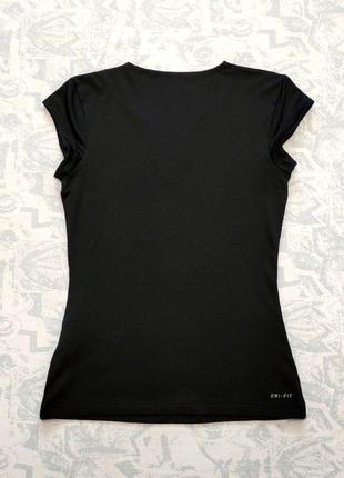 Спортивная футболка nike dri-fit черного цвета7 фото