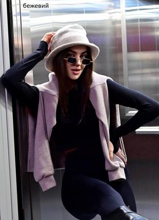 Шапка -панама жіноча в"язана зима