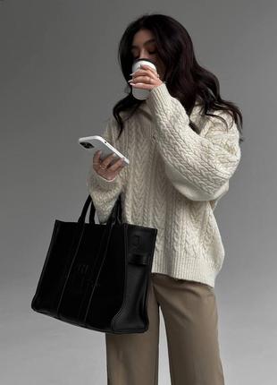 Сумочка marc jacobs tote bag black 5