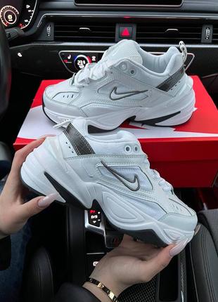 Женские кроссовки nike m2k tekno essential white black