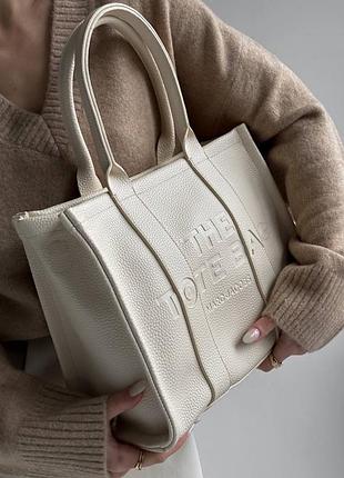 Сумочка marc jacobs tote bag beige 7