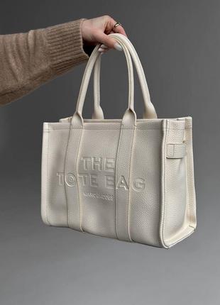 Сумочка marc jacobs tote bag beige 8