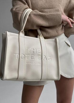 Сумочка marc jacobs tote bag beige 9