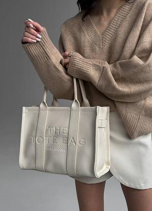 Сумочка marc jacobs tote bag beige 6