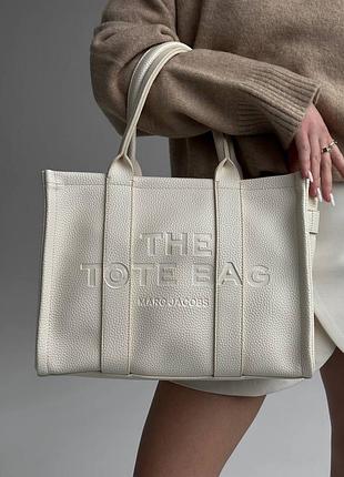 Сумочка marc jacobs tote bag beige 5