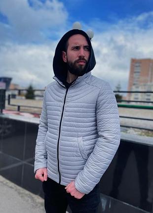 Куртка чоловіча стьобана білого кольору