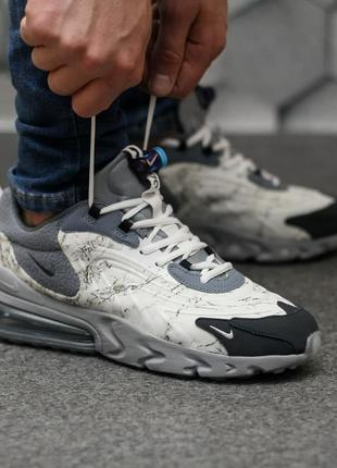 Кросівки travis scott x nike air max 270 react2 фото