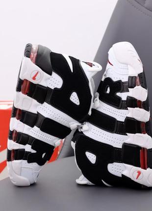Женские кроссовки nike air more uptempo black white 36-37-38-39-40-41