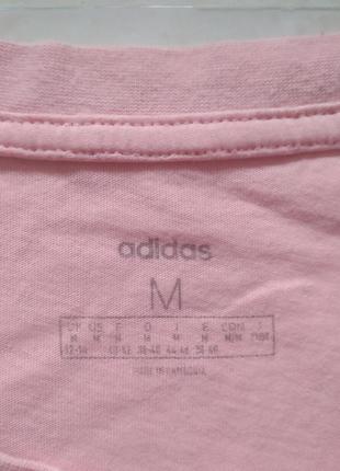 Коттоновая футболка с надписью бренда adidas u9 10 eur 386 фото