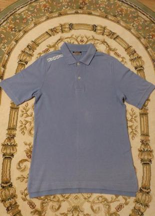 Поло чоловіча бавовняне блакитне каппа polo чоловіче бавовняне теніска kappa р. s🇧🇩