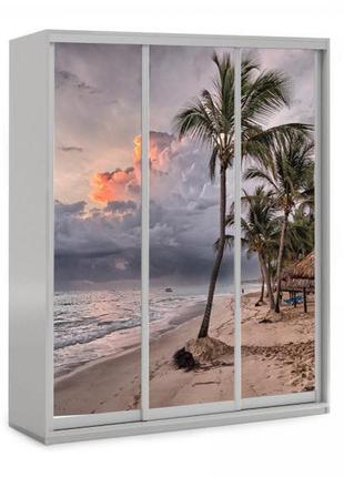 Шафа купе (шкаф купе) трьохдверна в спальню, дитячу фасад фотодрук 11 viorina-deko