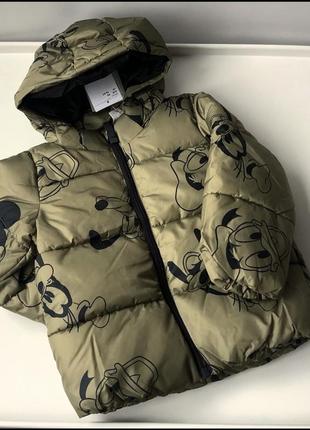 Куртка h&amp;m 1,5-2 года 92 см 3-4 года 104 см disney mickey