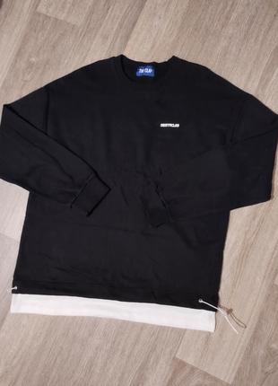 Мужской свитшот / кофта / свитер / черный свитшот / clap / чоловічий світшот / чорний светр /  реглан / кофта /