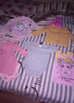 Продам набор вещей на девочку 68-74