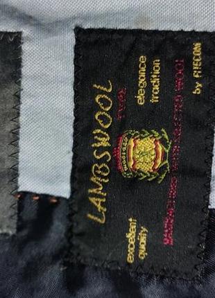 Твидовый мужской пиджак с латками из кожи h&m6 фото