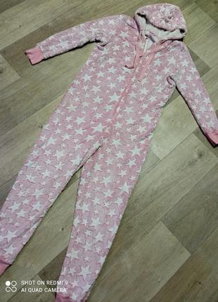 Женский теплый кигуруми, комбинезон